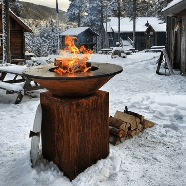 Corten metal BBQ (5)
