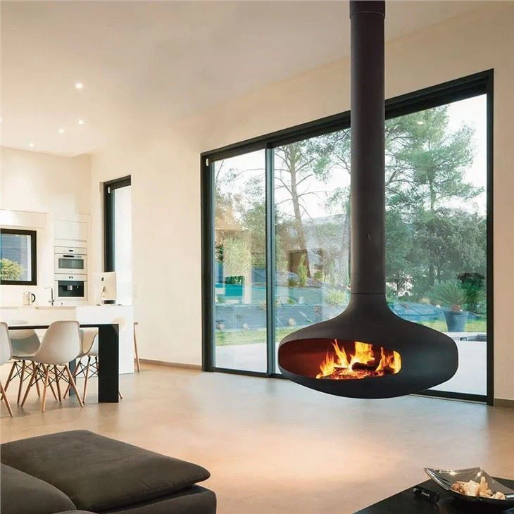 Wood Burning Suspended Fireplace
