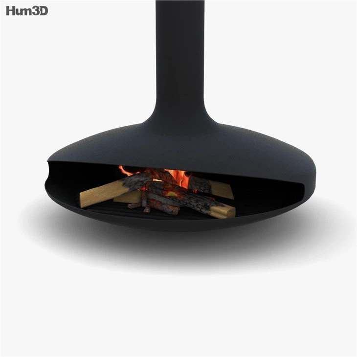 Wood Burning Suspended Fireplace