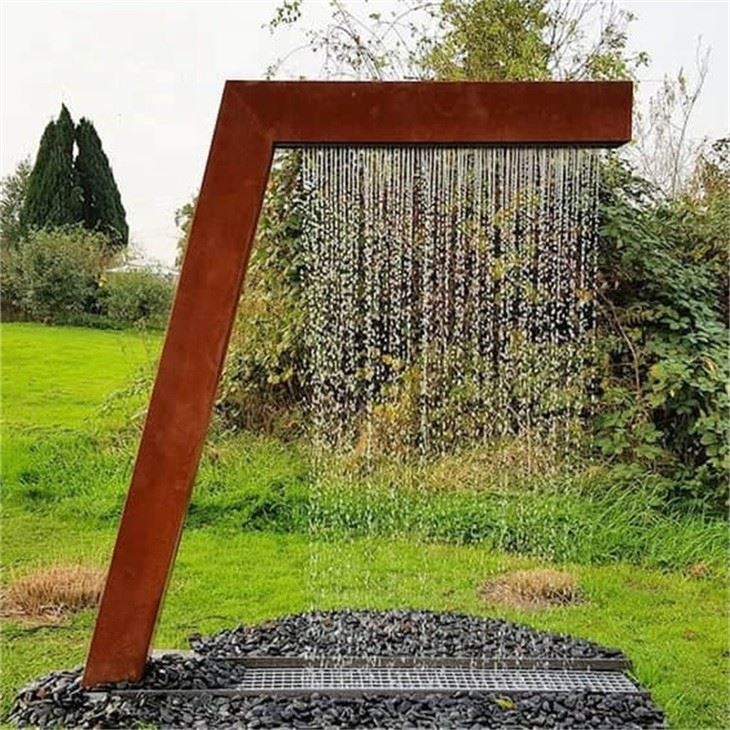 Curtain Wall Fountain With Lamp LED