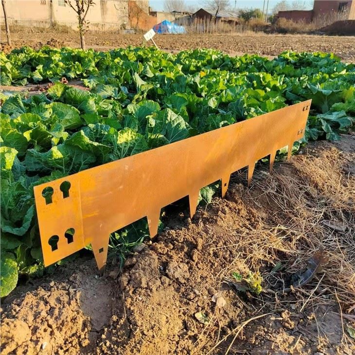 Flower Bed Fence Corten Steel