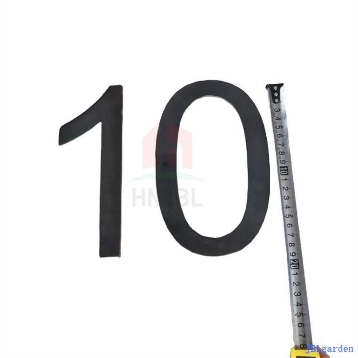 Metal Numbers- RUSTY Or NATURAL Steel Finish