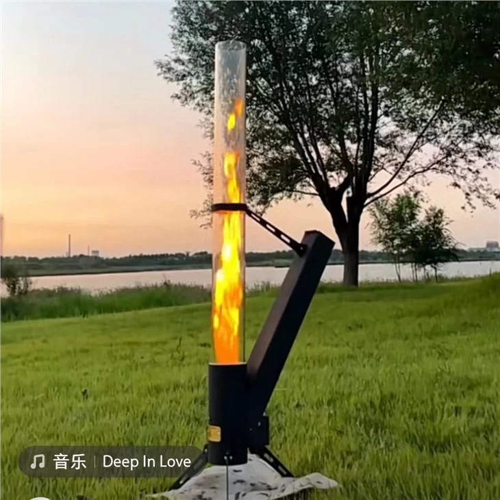 Kültéri rakéta pelletfűtő