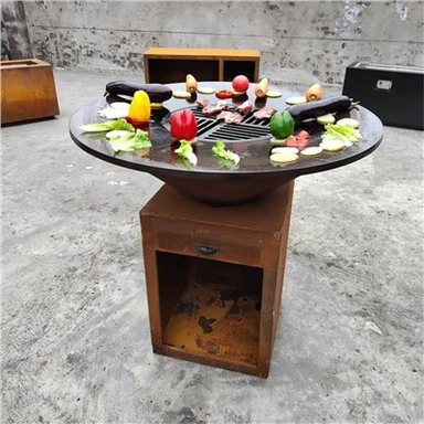 Corten Bbq kültéri konyha kandalló