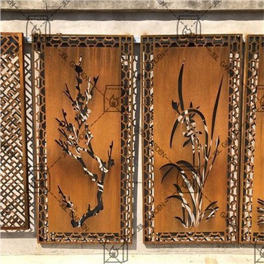 Corten Steel térelválasztó