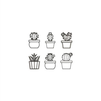 Fém fali virág Art