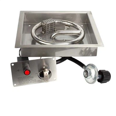 Négyzet alakú tűzasztal