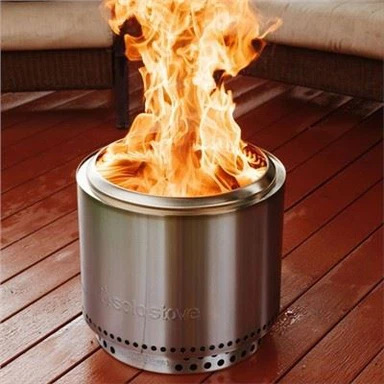 Rozsdamentes füstmentes tűzgödör sütő grillrel