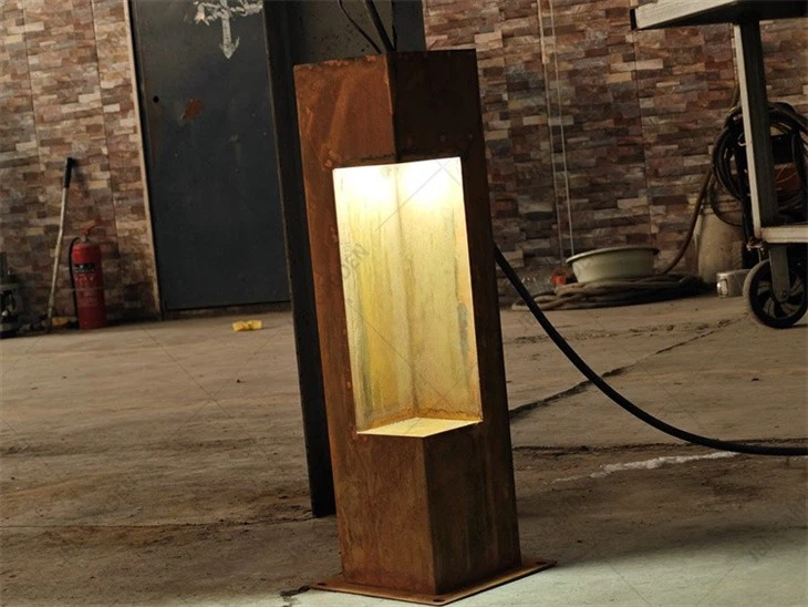 Corten Steel Garden Bollards