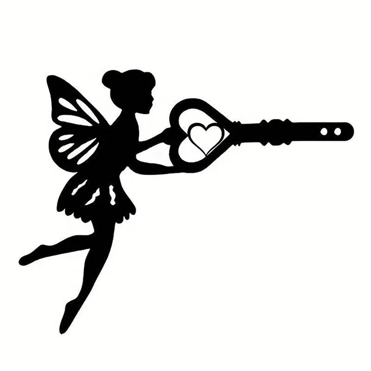 Black Fairy Outdoor Decor