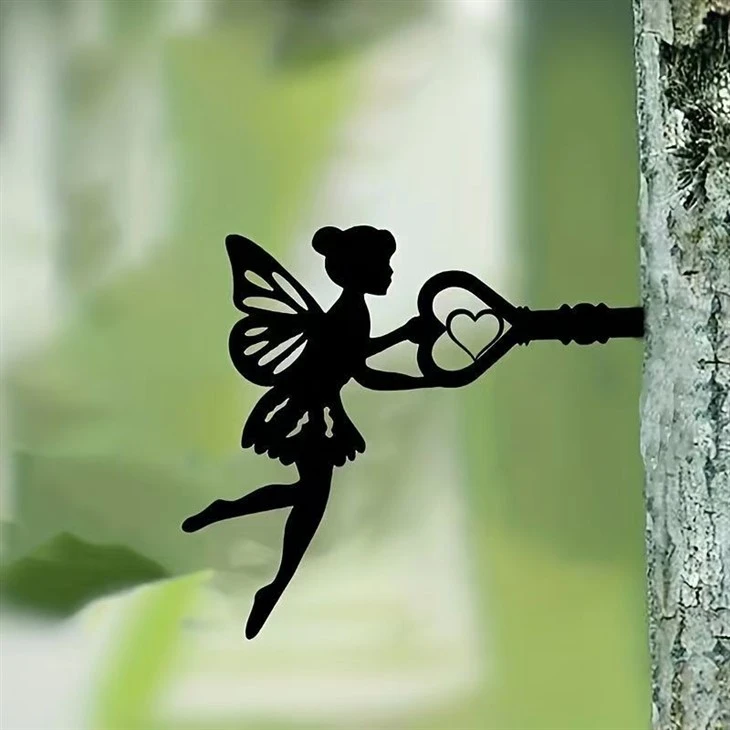 Black Fairy Outdoor Decor