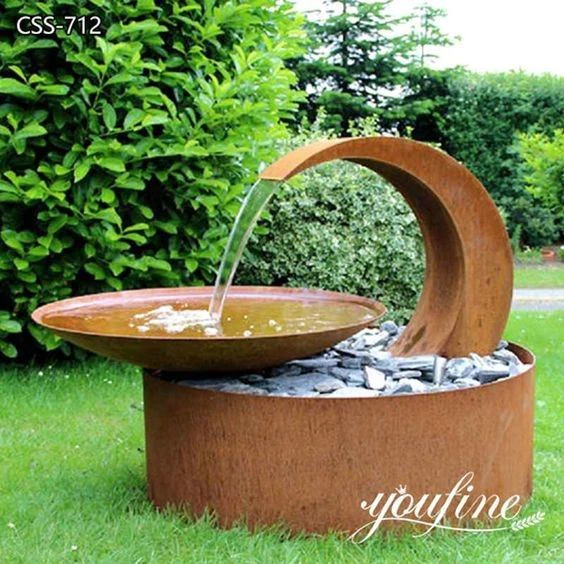 Corten Steel Pool Fountains And Waterfalls