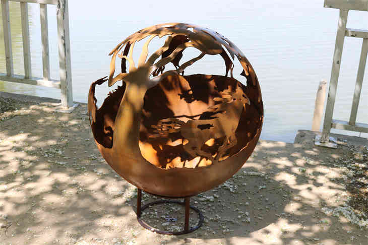Lézeres vágás Fire Pit Ball