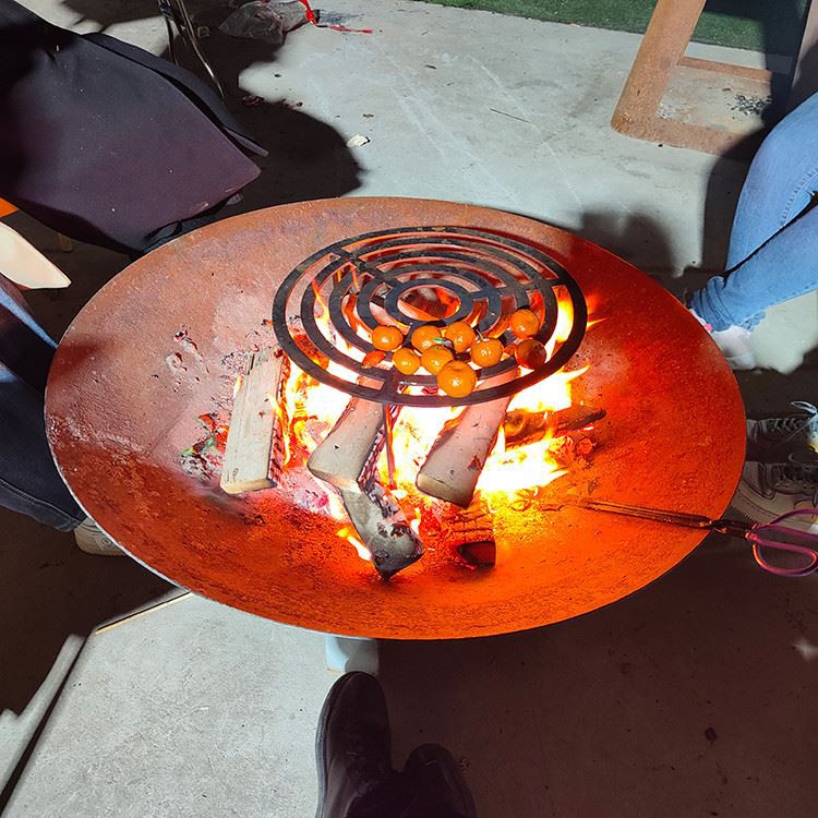 Weathering Steel Outdoor Fire Basin factory