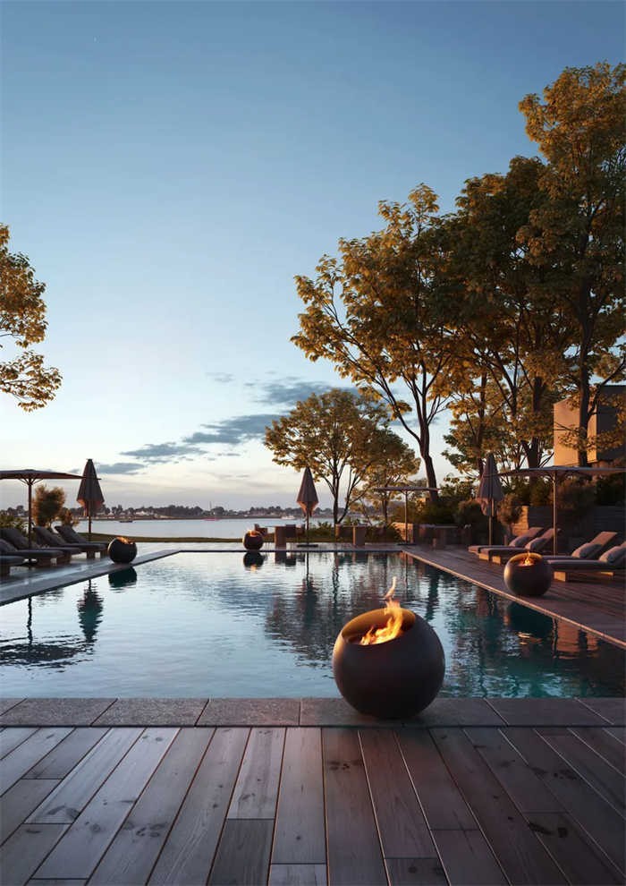 Modern Outdoor Fire Pit Firebowl factory