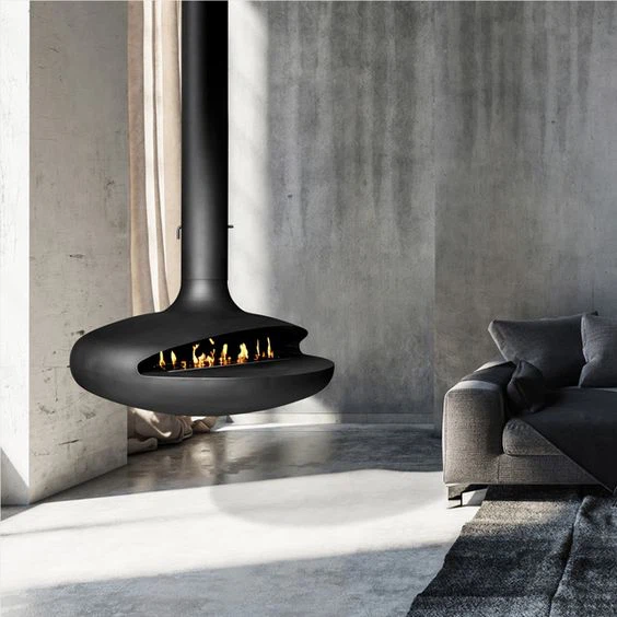 hanging fireplace hanging fireplace