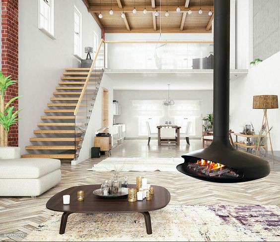 hanging fireplace hanging fireplace