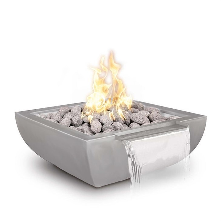 Outdoor Gas Burning Firepit With Water