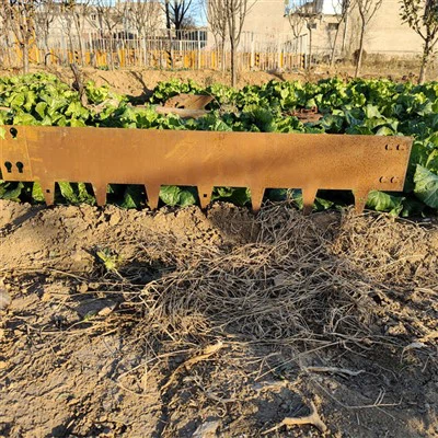 Corten acél kerti szegély a kerthez