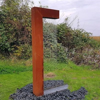 Corten Steel víz funkció medencével