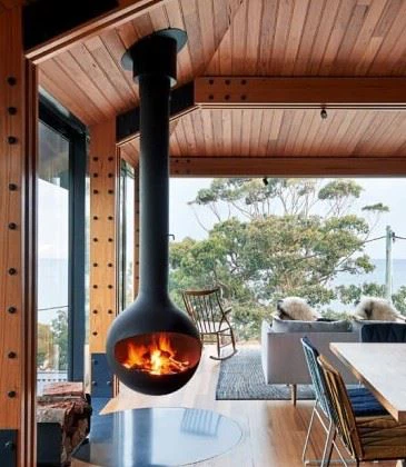 Sphere Steel Supended Firepit