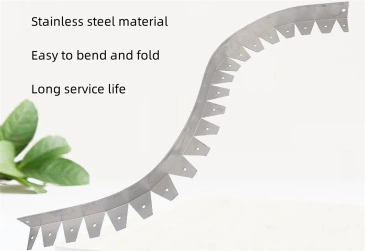 Rozsdamentes acél kerti szegély