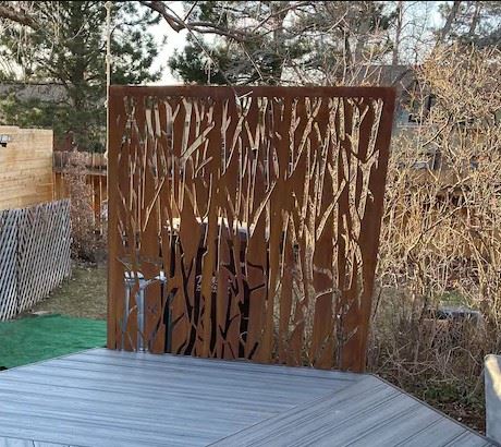 Steel Decorative Screen Of Corten