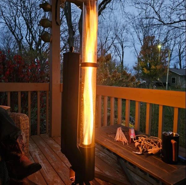 Fa pellet terasz rakéta kályha